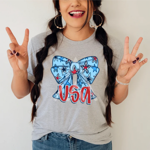 "Patriotic USA Bow"