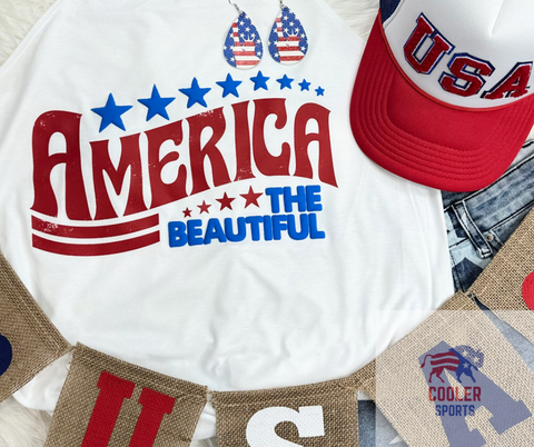 2024 Spring / Summer T-Shirt  "America The Beautiful PUFF"