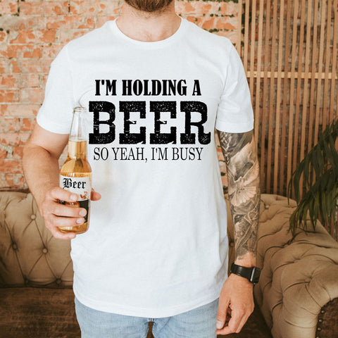 "Holding A Beer"