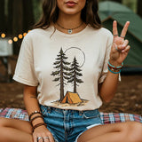 "Tent Trees and Sun"