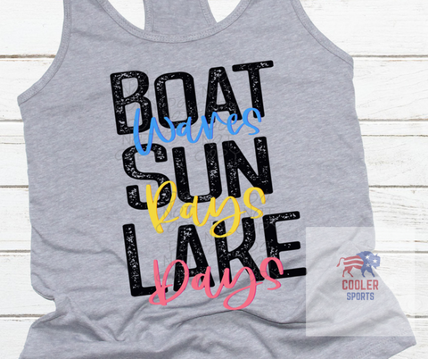 2021 Spring / Summer T-Shirt  "Boat Waves"