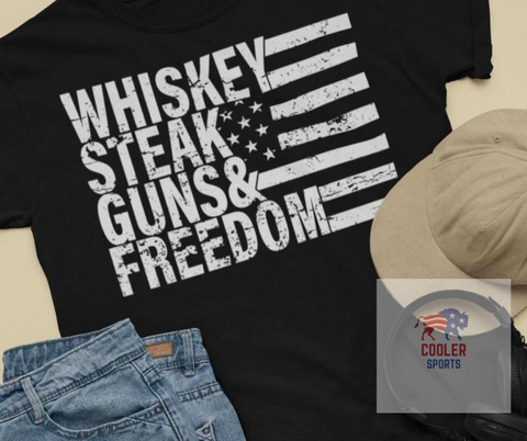 2021 Spring / Summer T-Shirt  "Whiskey Steak Guns & Freedom"