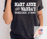 2023 Spring / Summer T-Shirt  "Mary Anne & Wanda’s Roadside Stand”