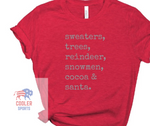 2021 Thanksgiving / Christmas "Sweaters Trees Reindeer"