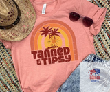 2024 Spring / Summer T-Shirt  "Tanned & Tipsy"